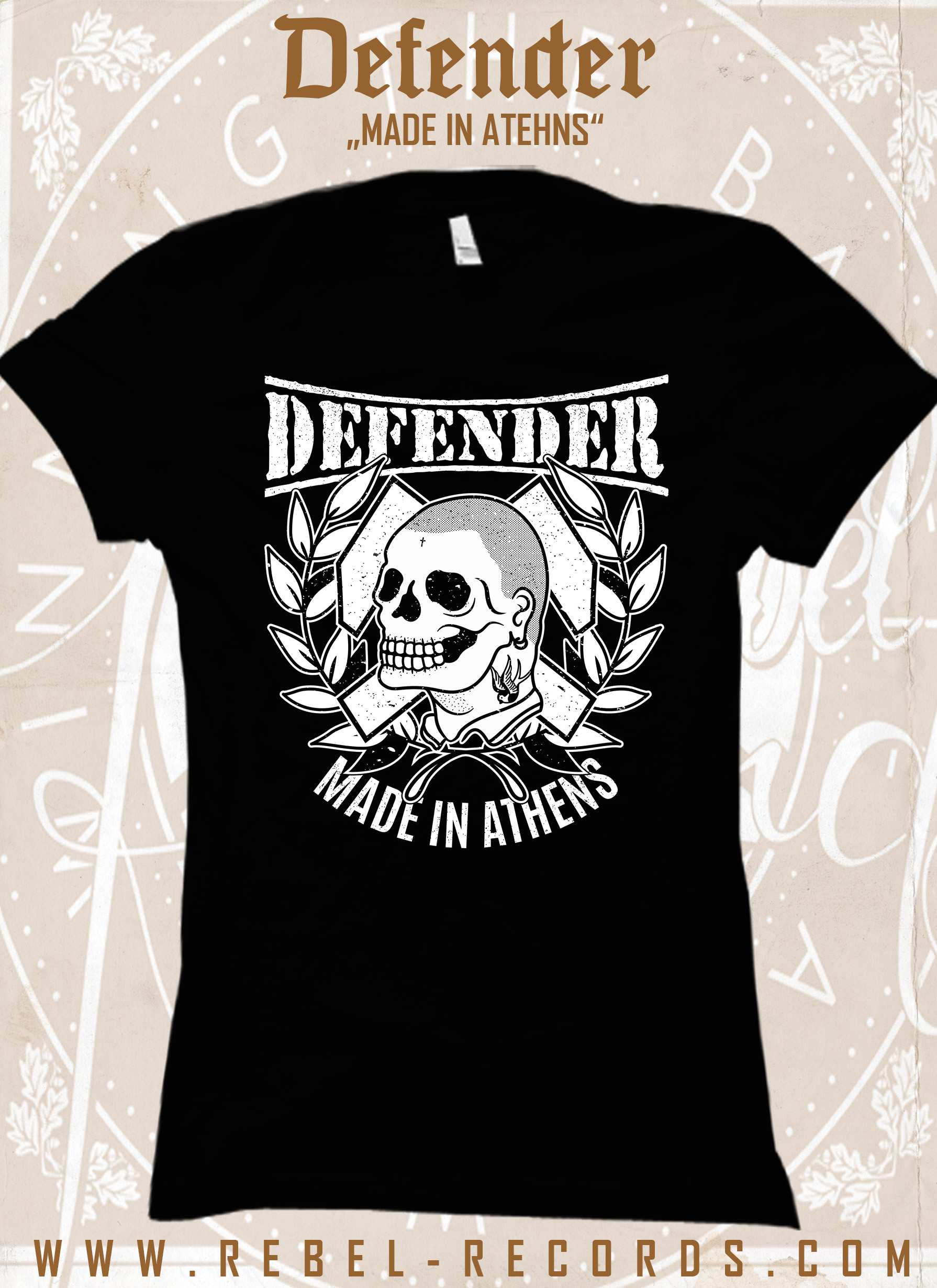 Defender - Made in Athens Girly-Shirt