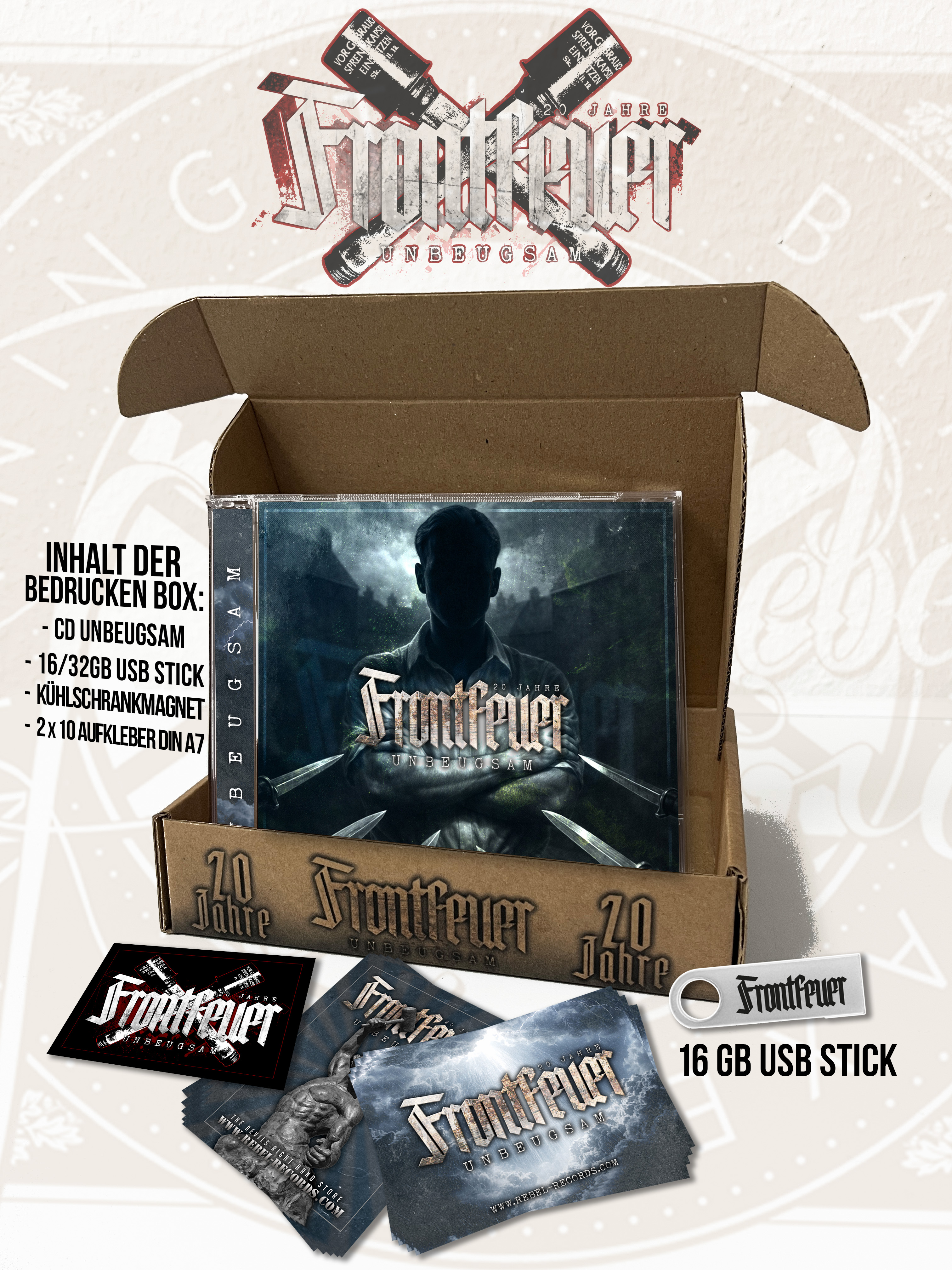 Frontfeuer - 20 Jahre - Unbeugsam PAPPBOX
