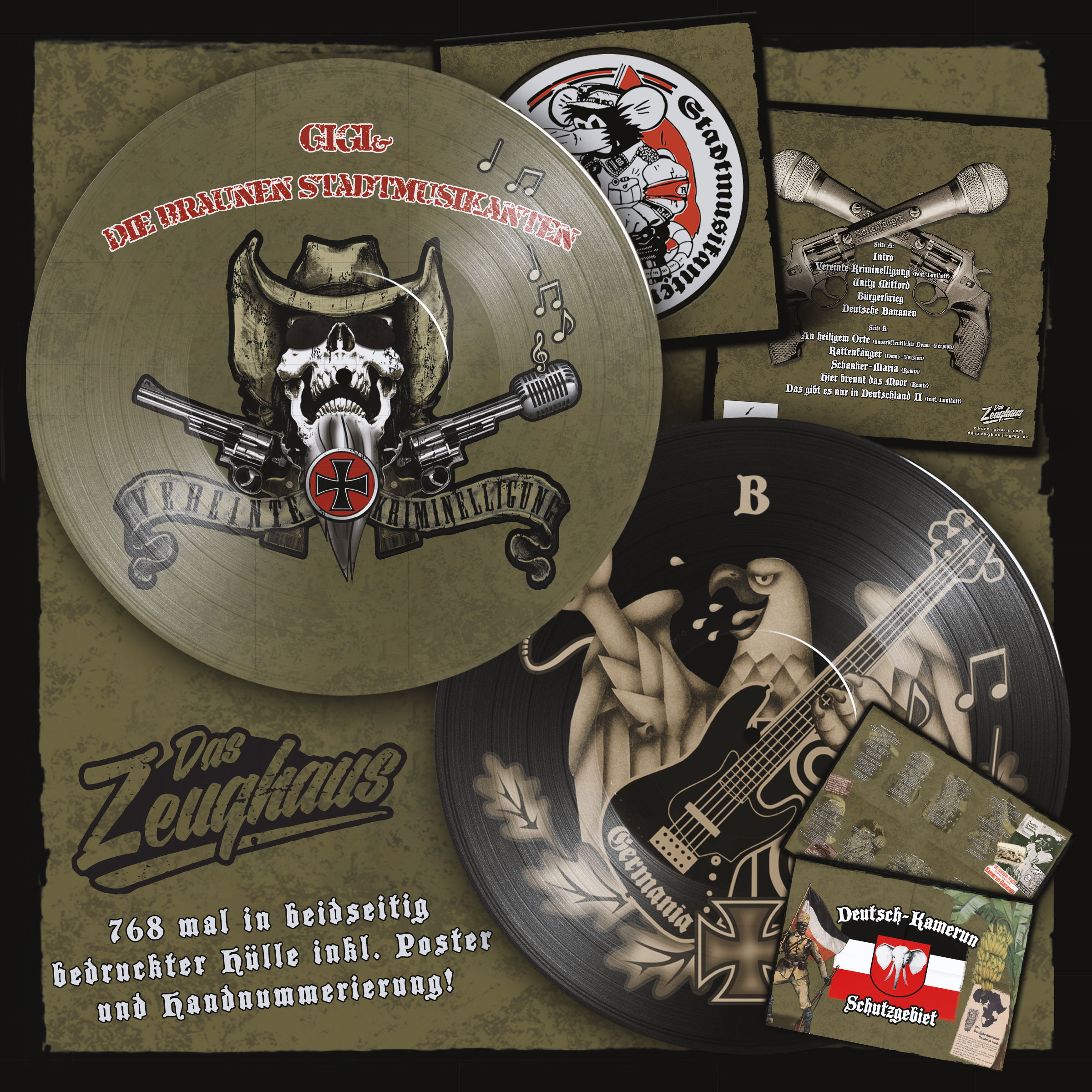 Gigi & die Braunen Stadtmusikanten - Vereinte Kriminelligung Picture LP