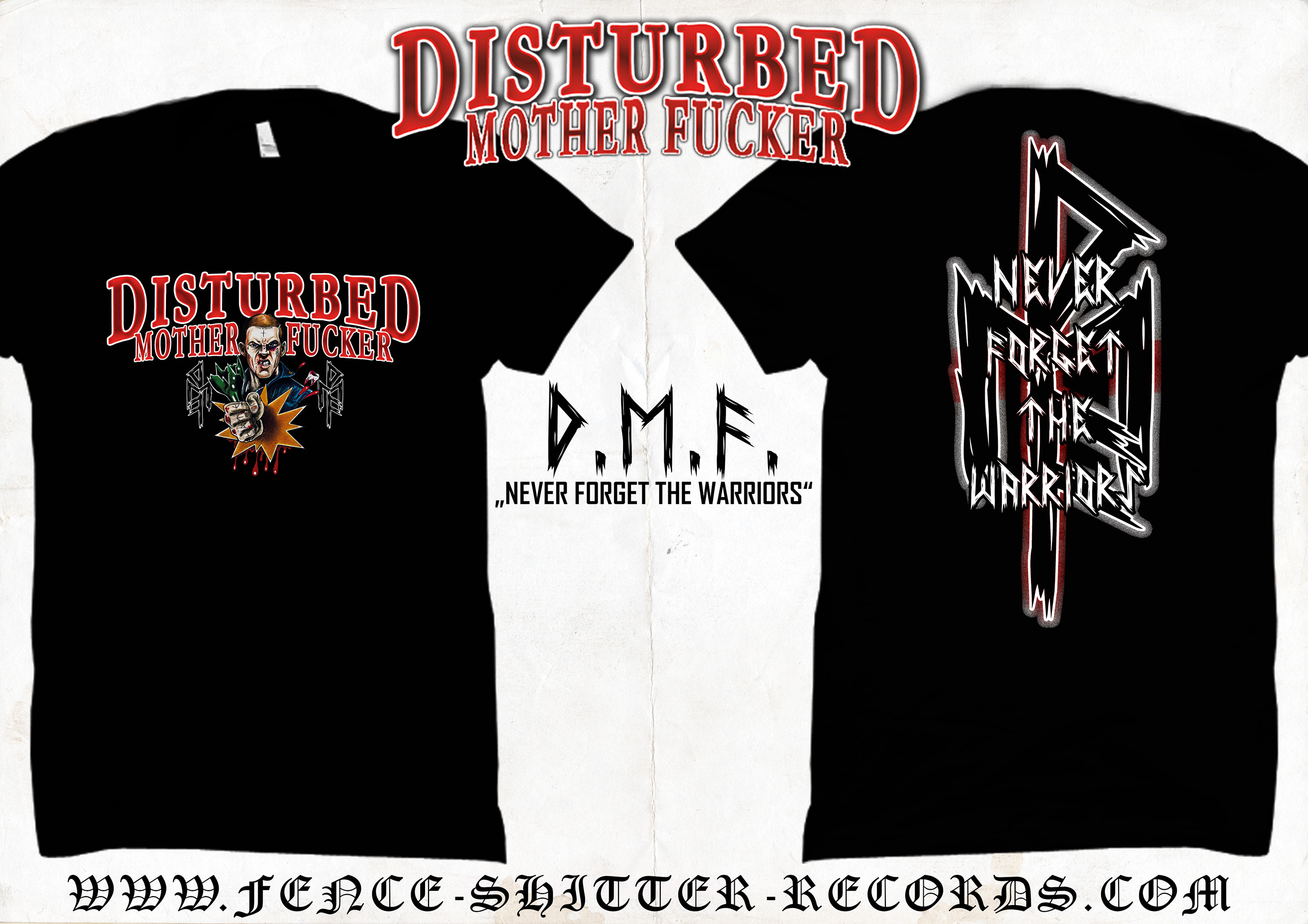 DISTURBED MOTHER FUCKER - NEVER FORGET THE WARRIORS T-Shirt