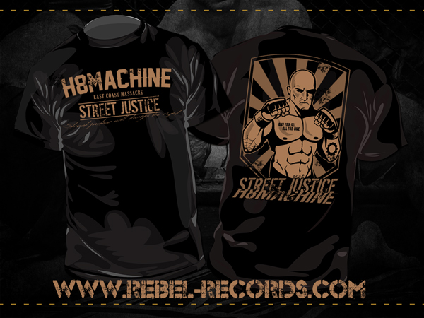 H8MACHINE - STREET JUSTICE T-SHIRT /schwarz