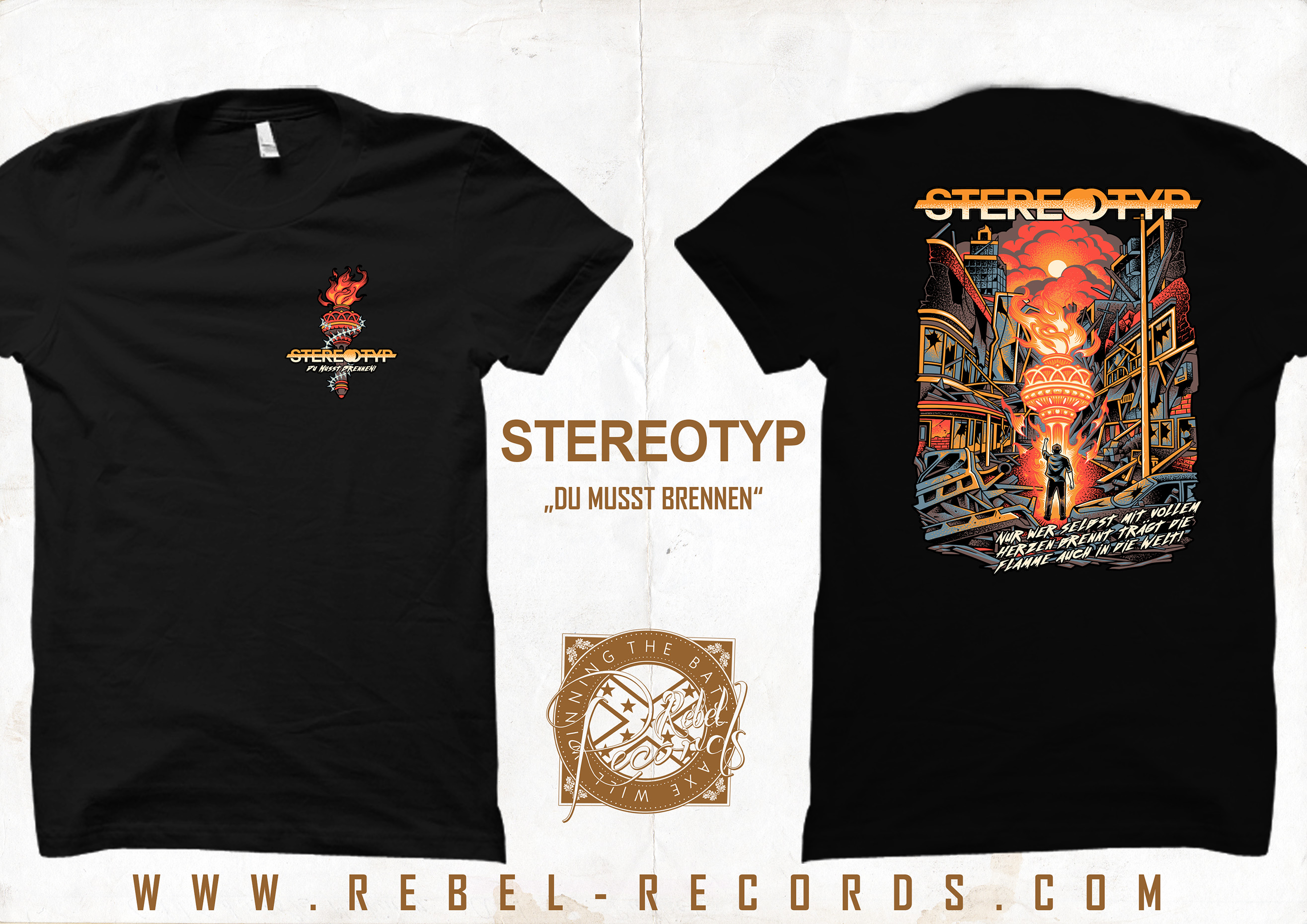 Stereotyp - Du musst brennen T-Shirt
