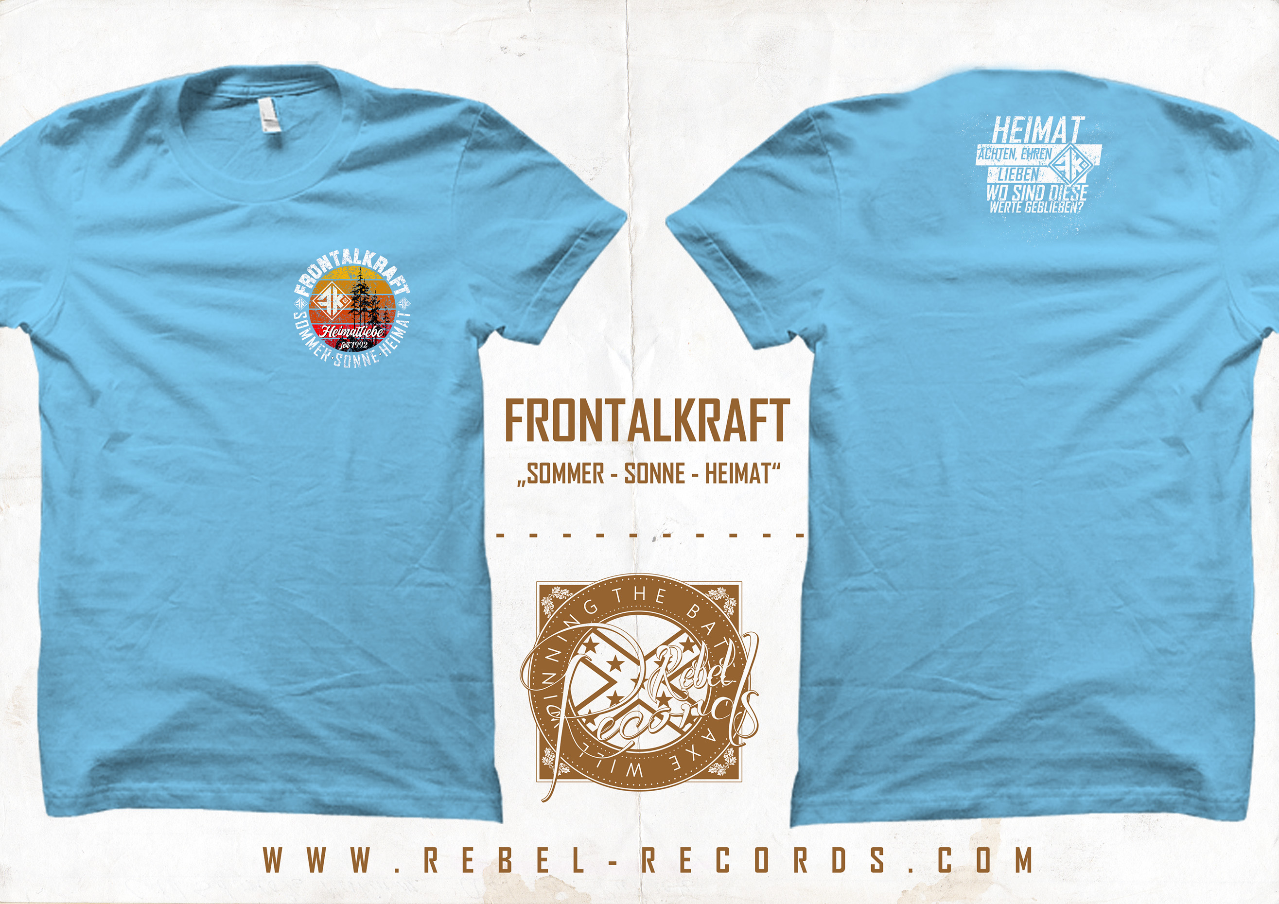 Frontalkraft - Sommer - Sonne - Heimat / Bunt-T-Shirt