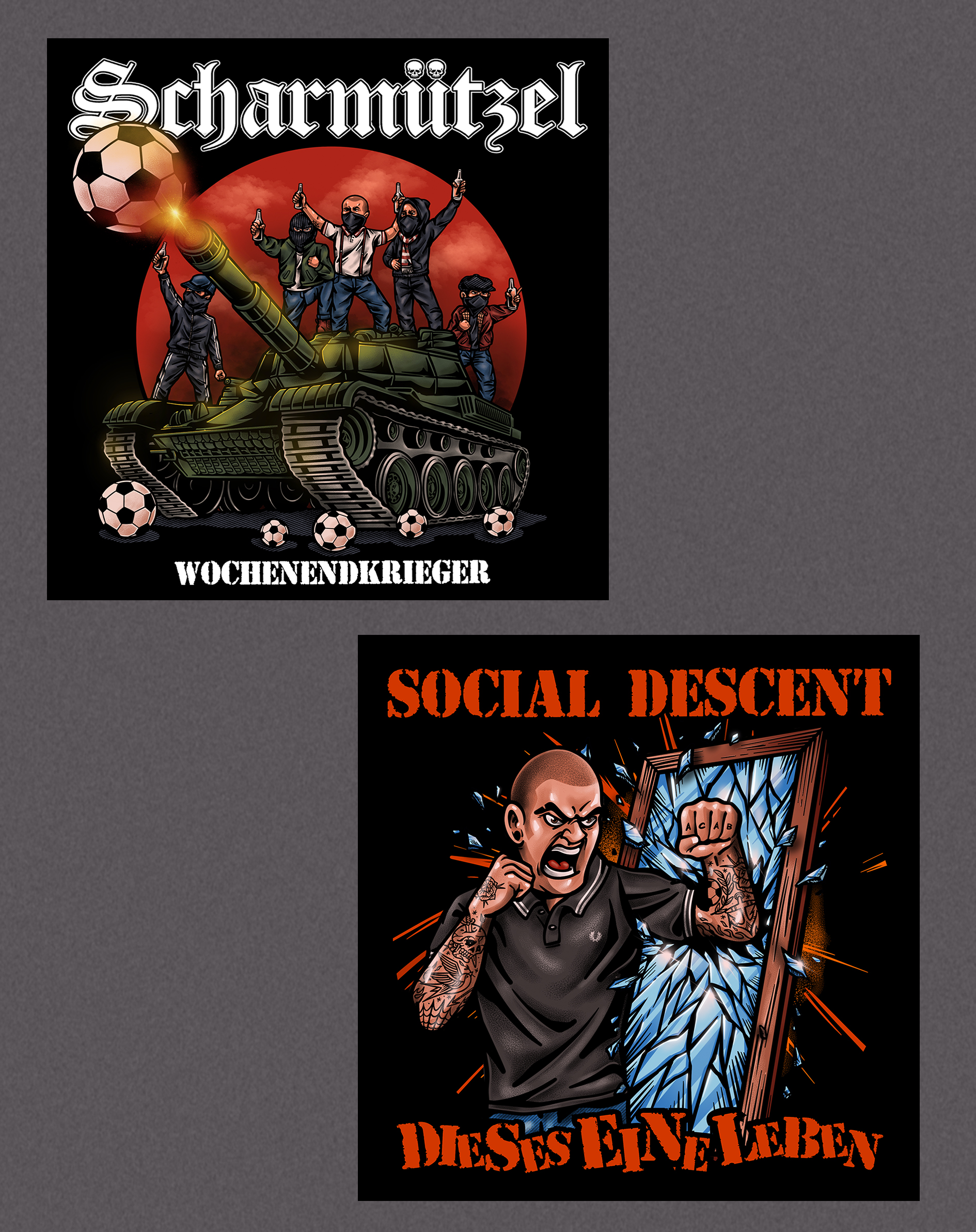 Scharmützel - Wochenendkriger / Social Decent - Dieses eine Leben CD