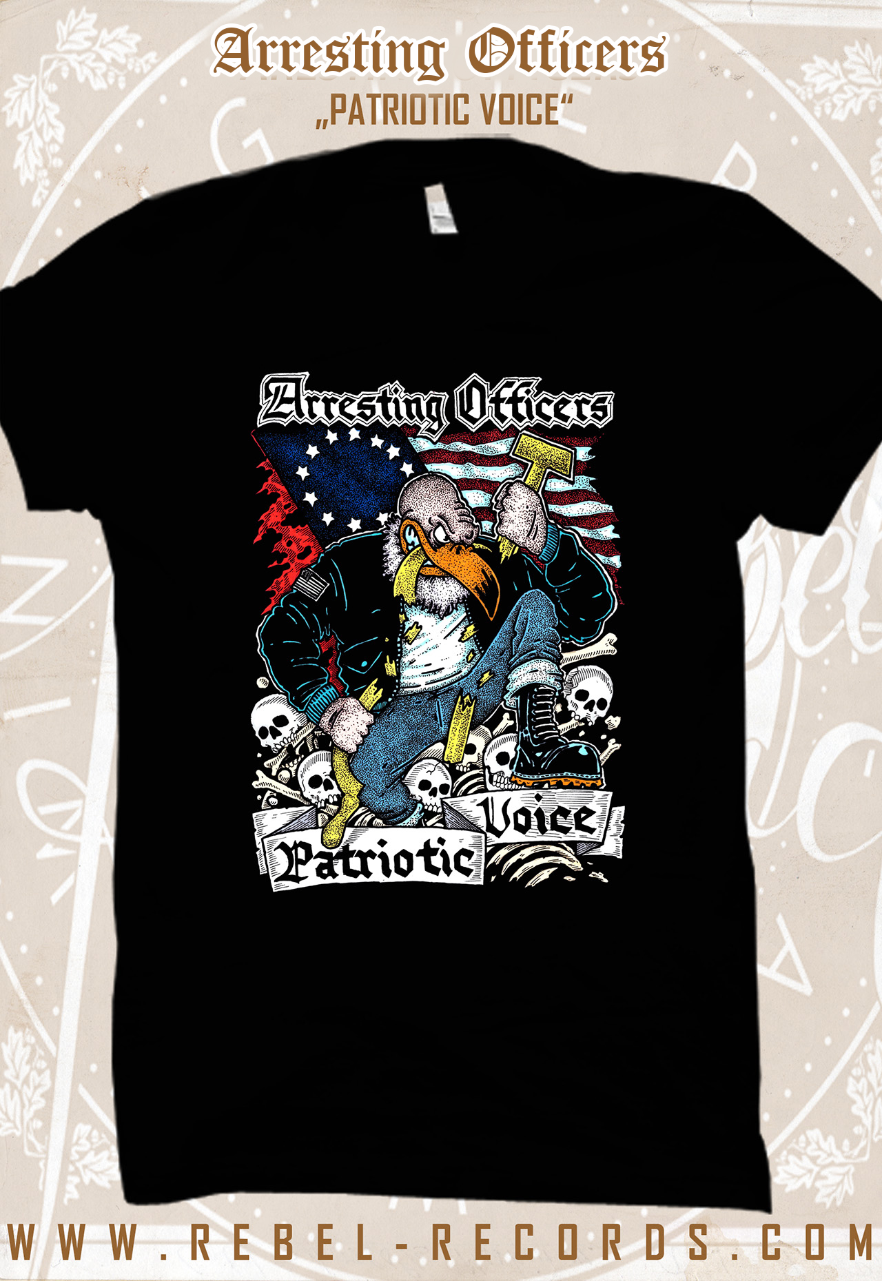 Arresting Officers - Partriotic Voice T-Shirt
