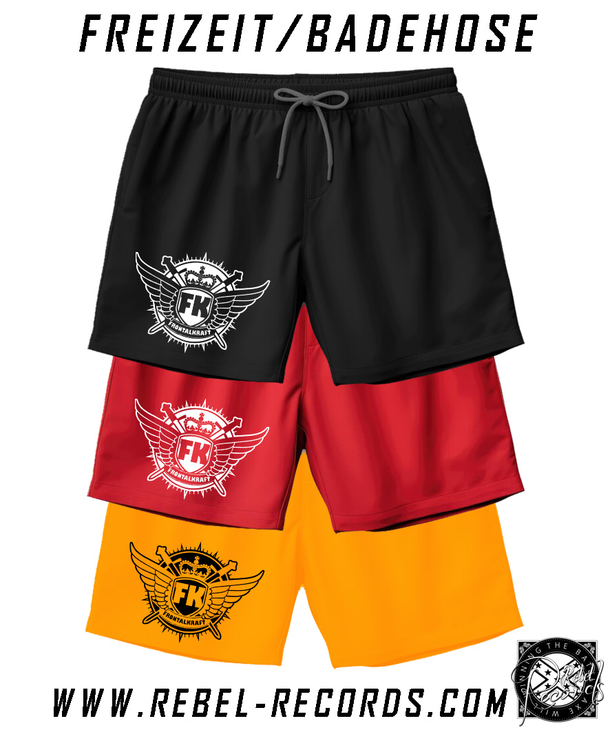 Frontalkraft - Bade- Freizeithose Logo 2015 III