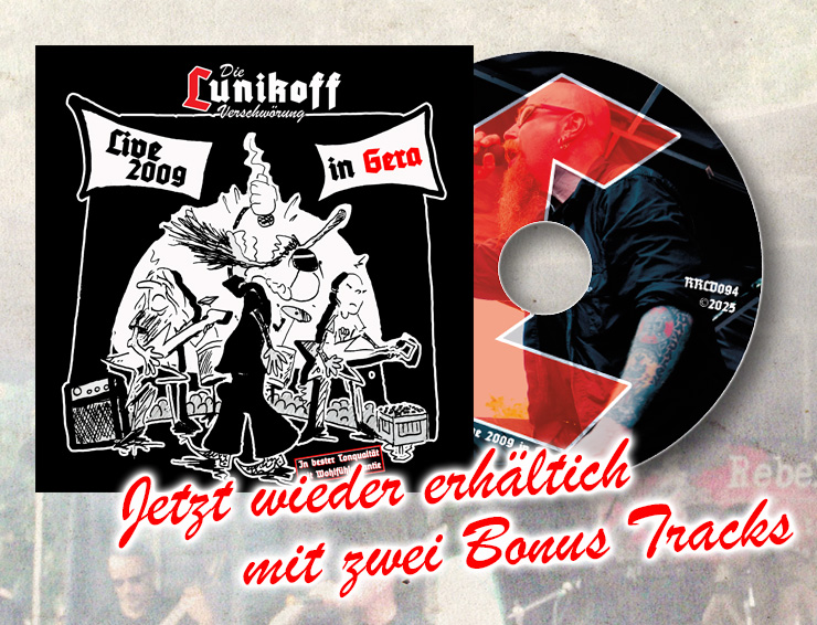 Die Lunikoff  Verschwörung - Live 2009 in Gera CD