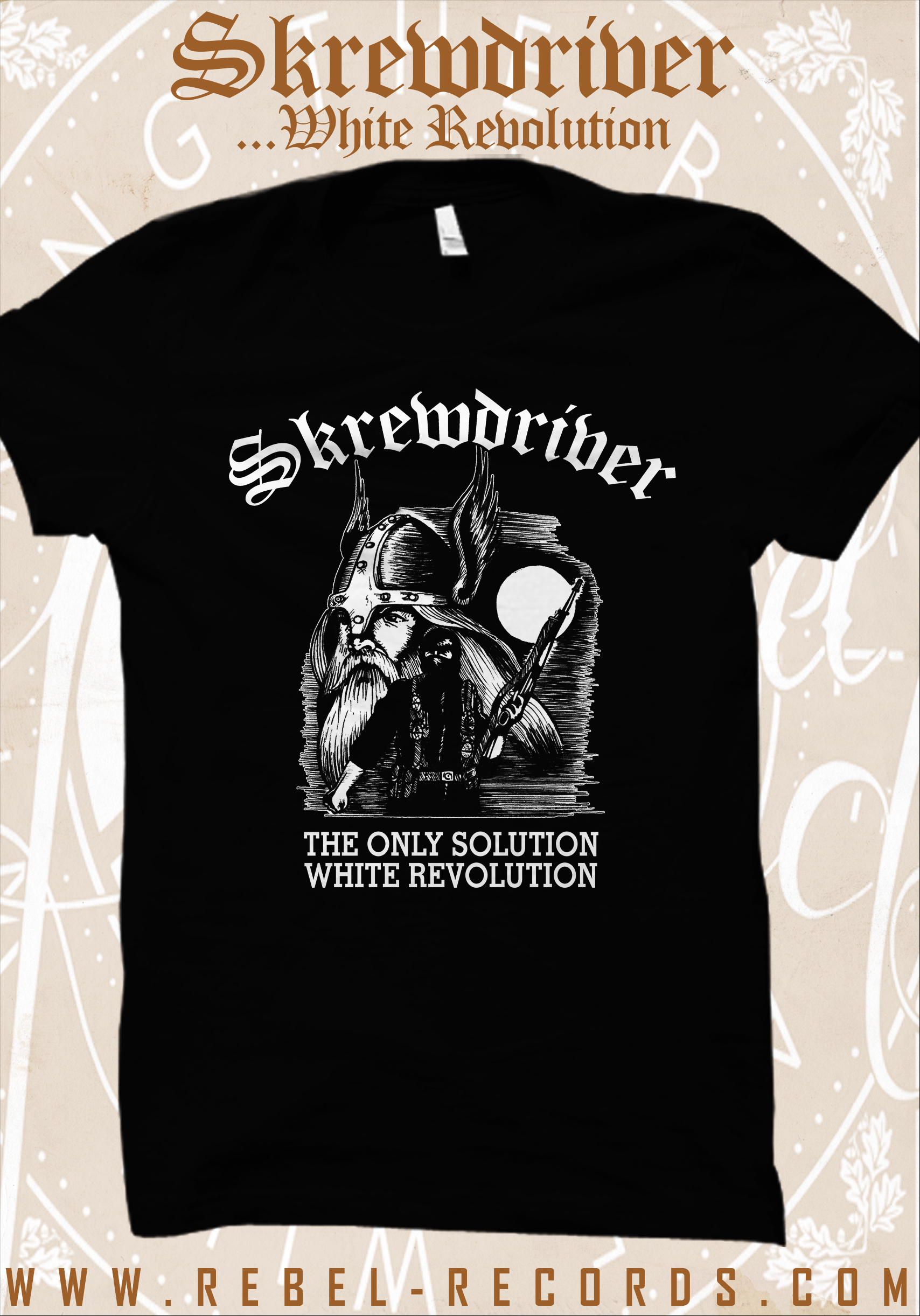 Skrewdriver - White Revolution T-Shirt schwarz