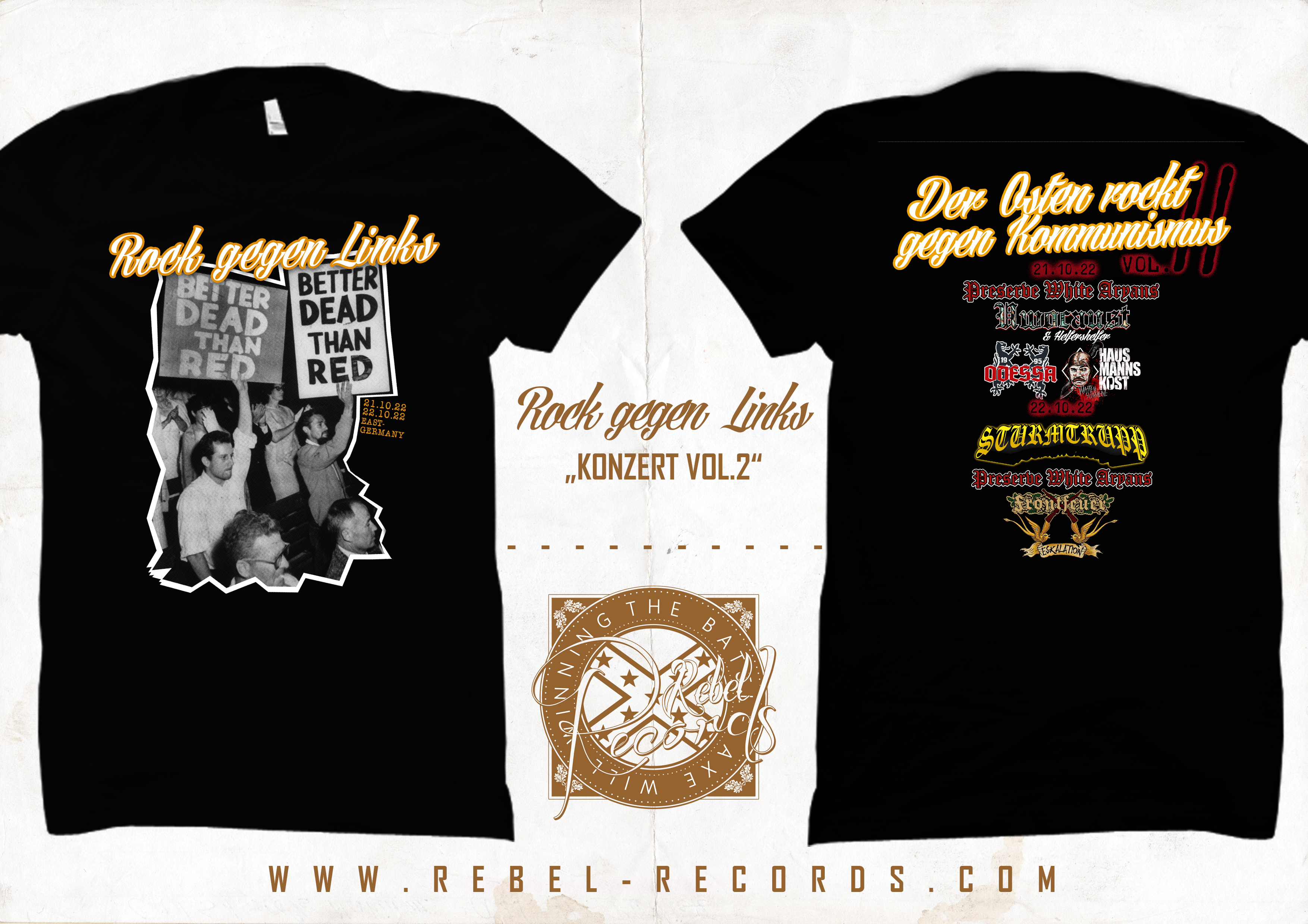 Rock gegen Links - Konzert Shirt 2022