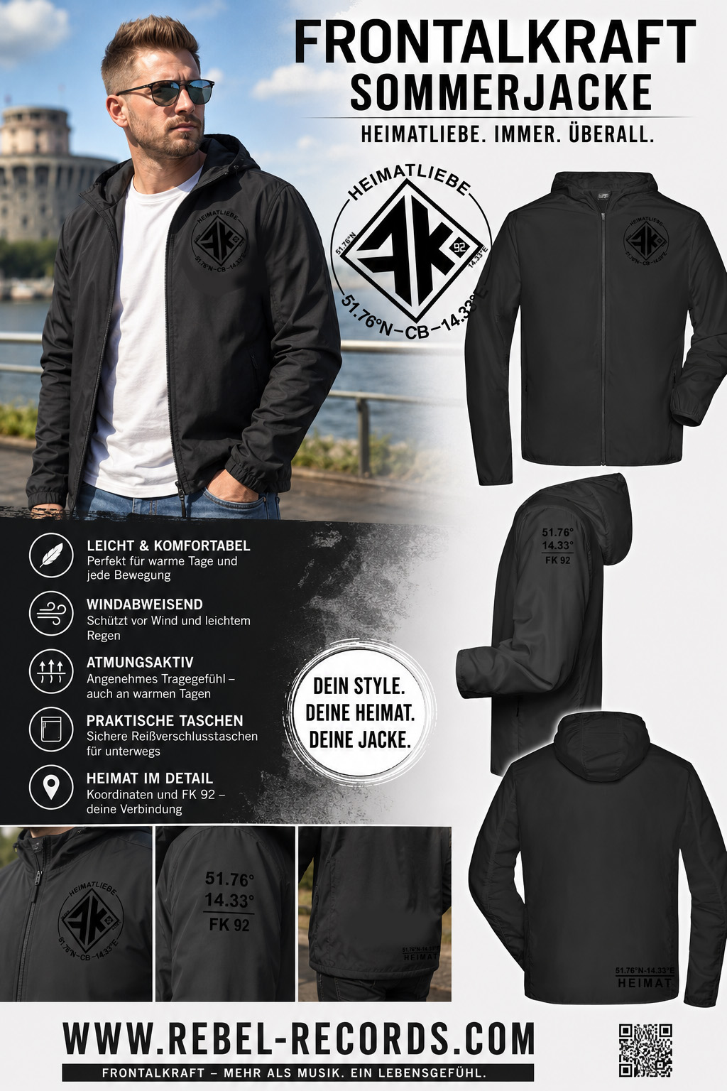 Frontalkraft - Heimatliebe - Windbreaker