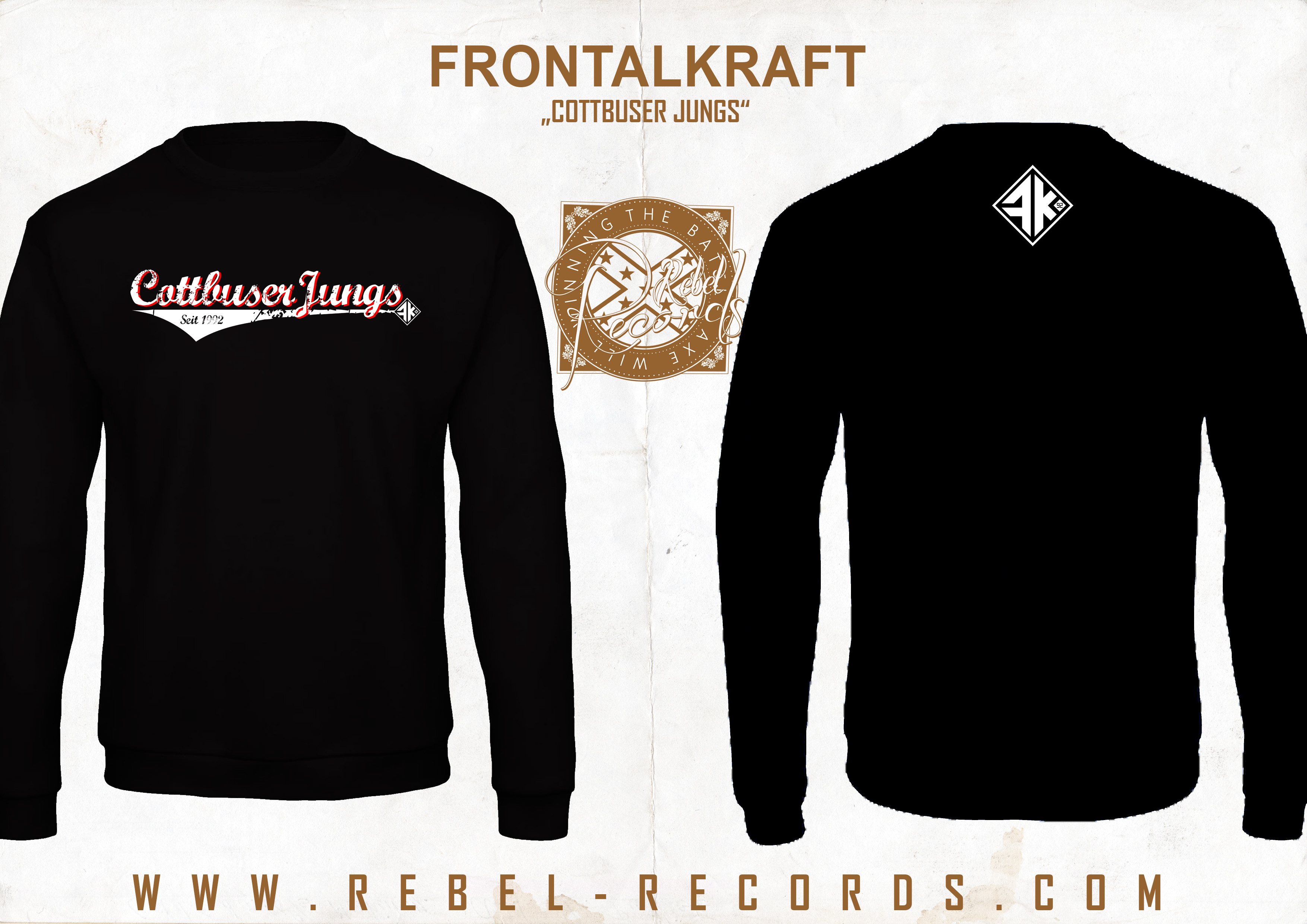 Frontalkraft - Cottbuser Jungs Longsleeve