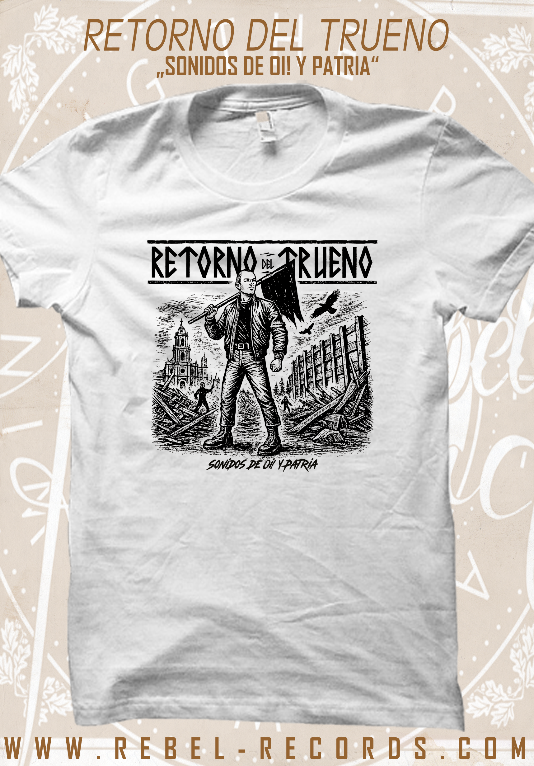 Retorno del Trueno – Sonidos de Oi! y Patria II T-Shirt