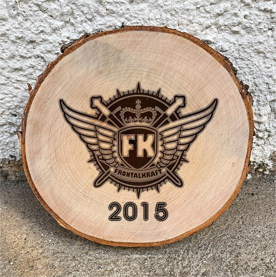 Frontalkraft - Holzscheibe 17-20cm
