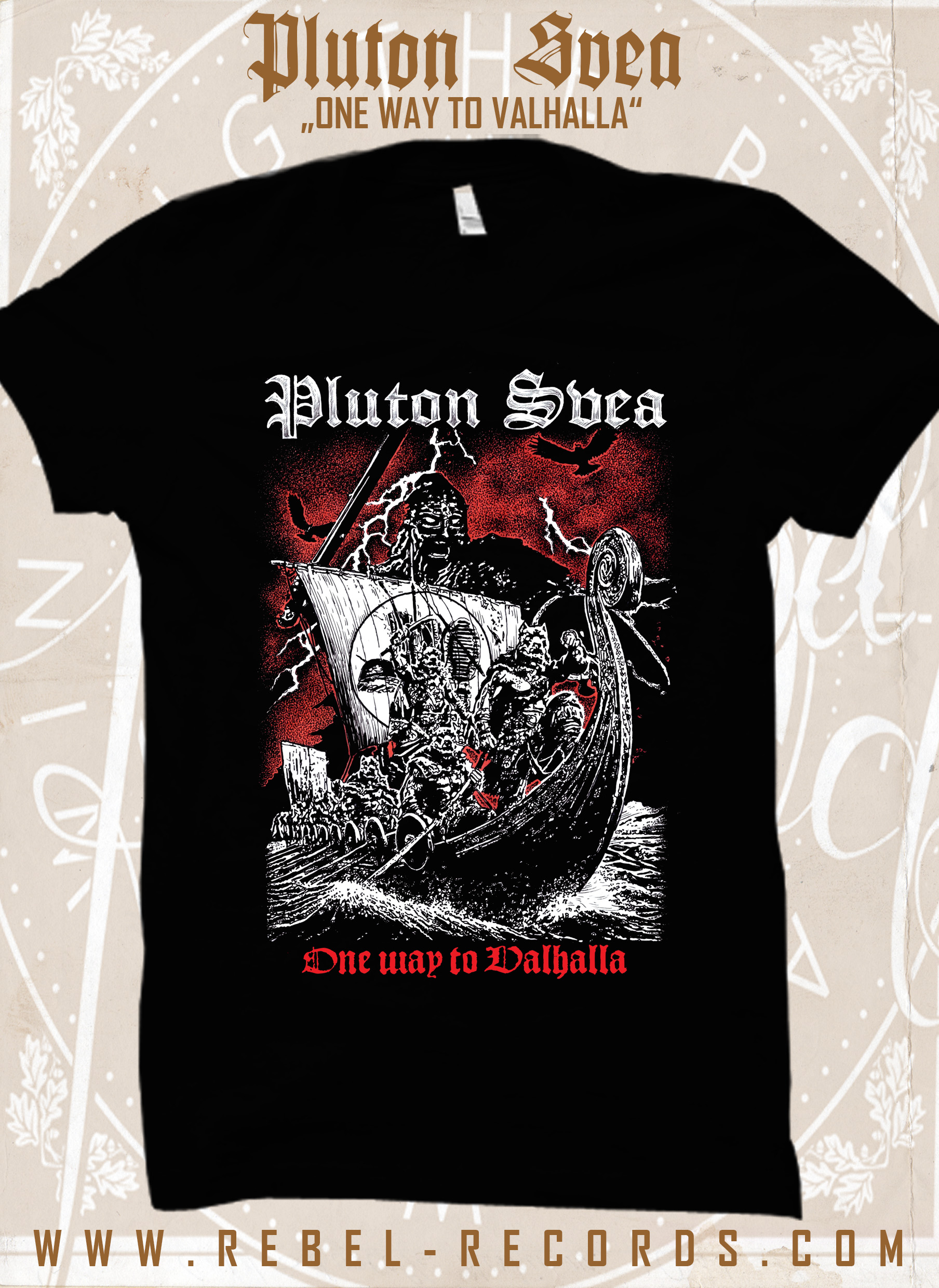 Pluton Svea - One way to Valhalla T-Shirt