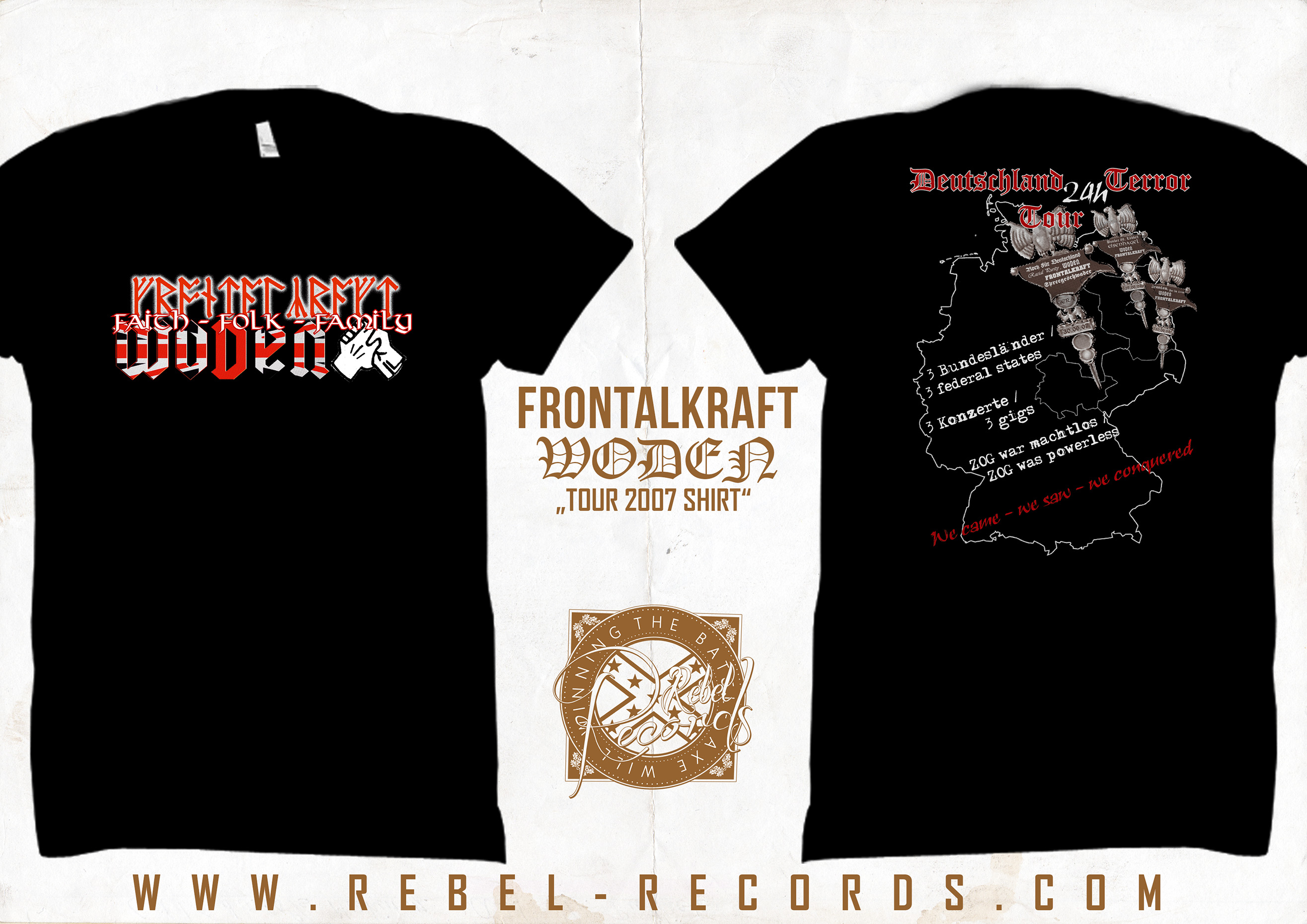 Frontalkraft / Woden - 24h. Tour 2007 T-Shirt