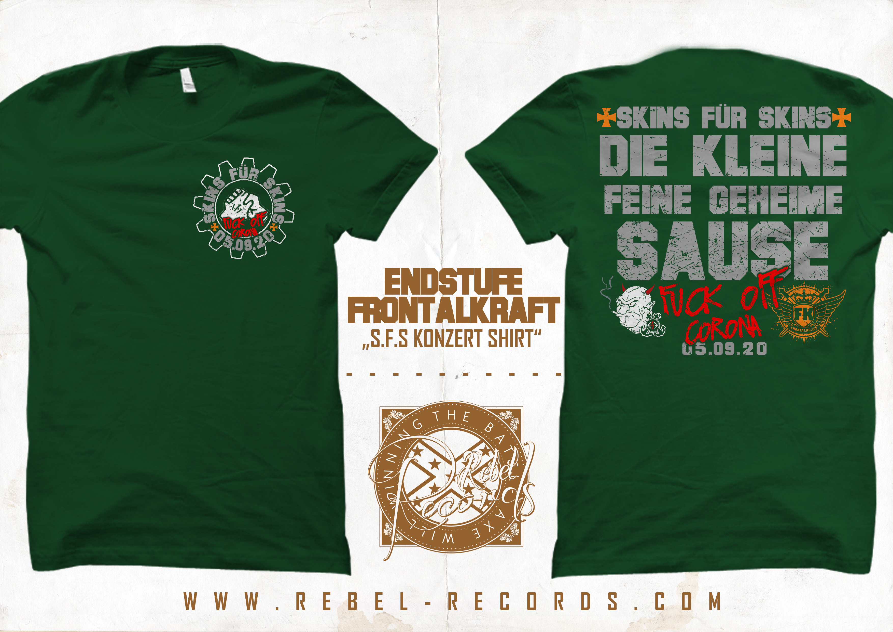 Skins für Skins - Konzert Shirt grün