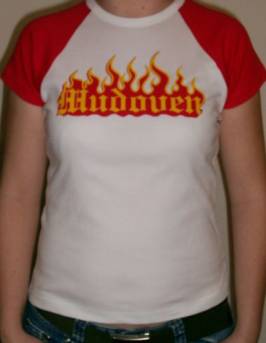GIRLIE-SHIRT MUDOVEN - Flammen