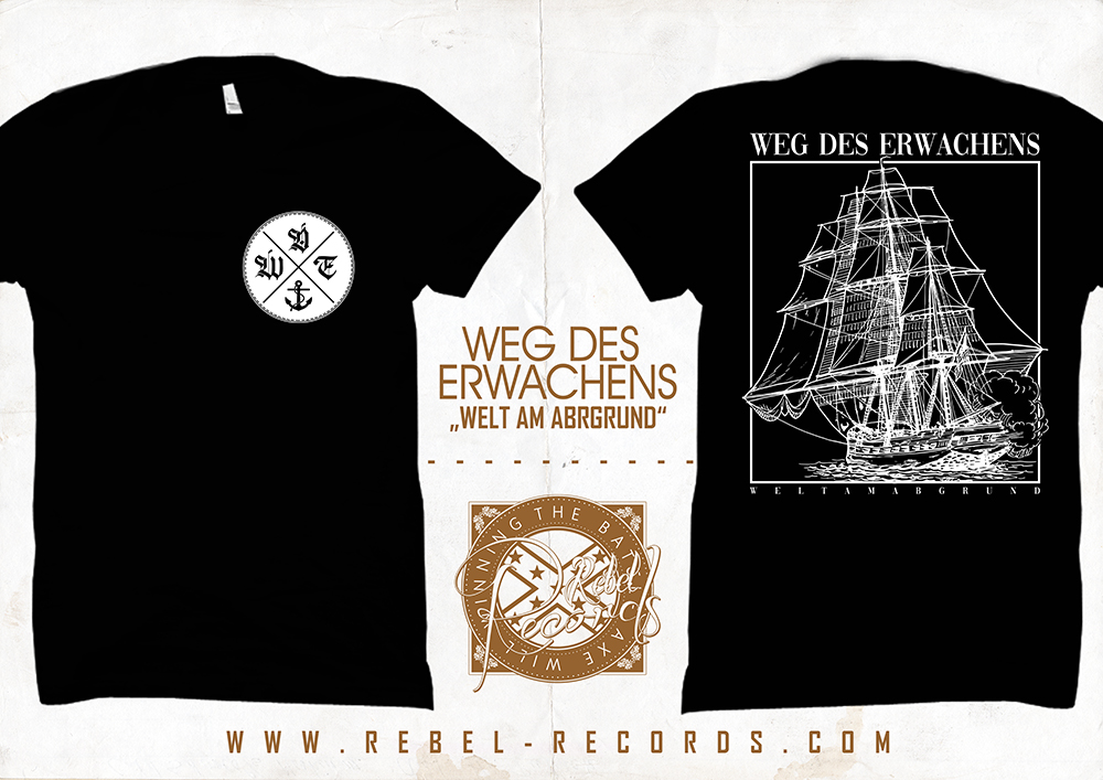 WEG DES ERWACHENS - Welt am Abrgund T-Shirt schwarz