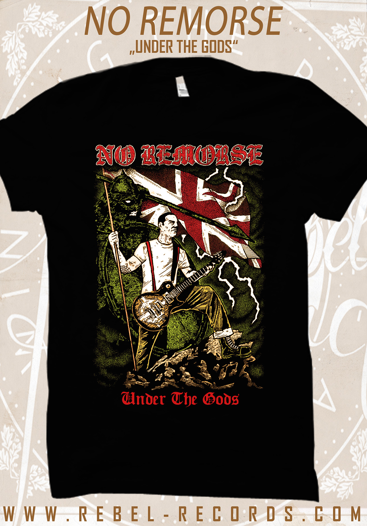 No Remorse - Under The Gods T-shirt