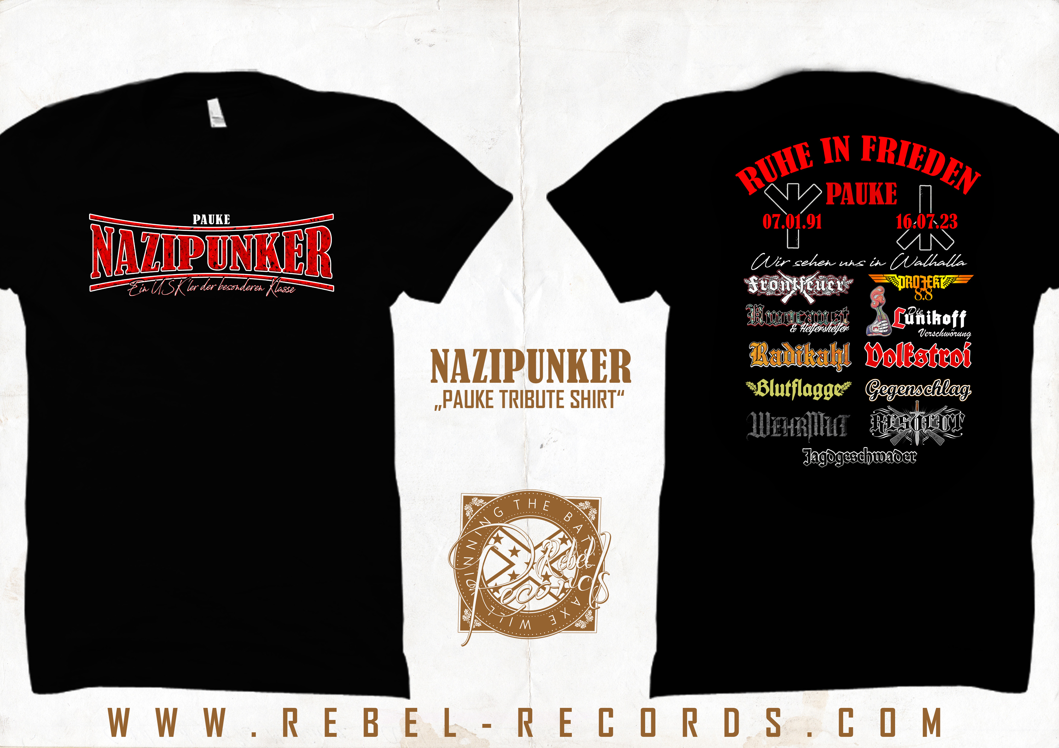 PAUKE NAZIPUNKER T-SHIRT