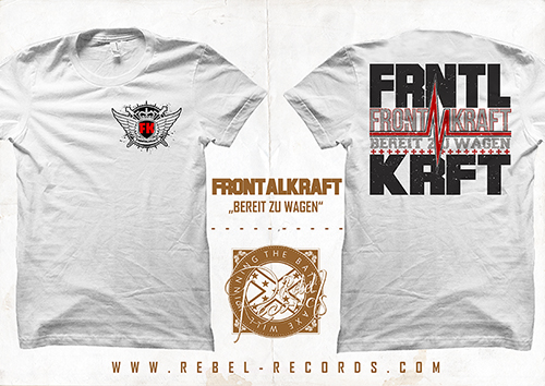 Frontalkraft - Bereit zu wagen T-Shirt in weiss