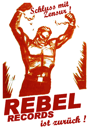 Rebel Records - Schluss mit Zensur Aufkleber