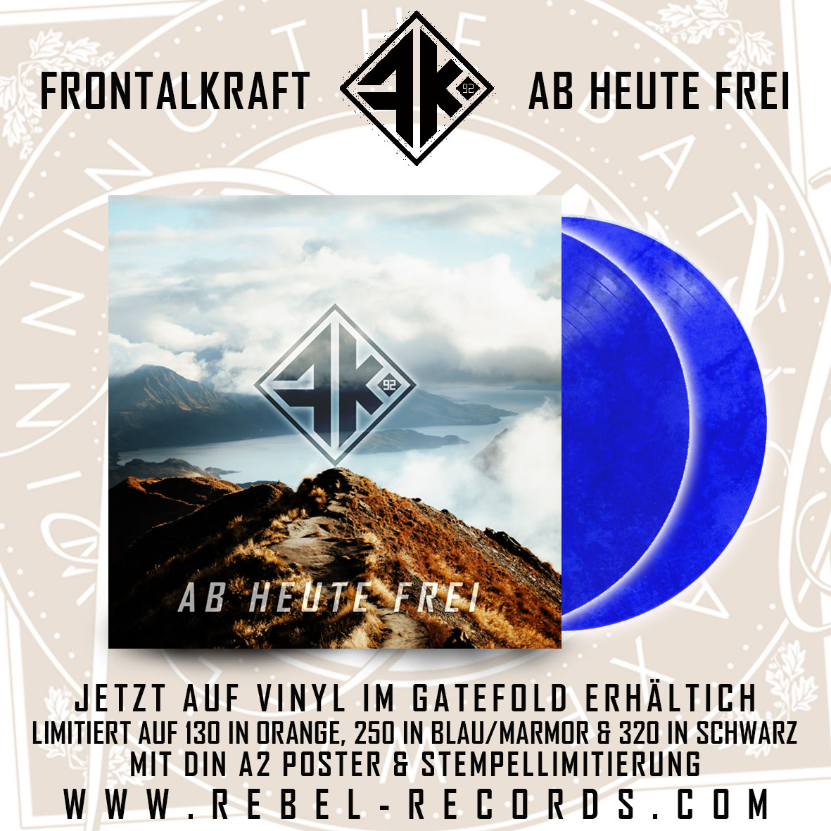FRONTALKRAFT - AB HEUTE FREI DOPPEL LP