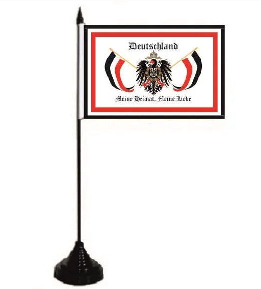 Tischflagge Deutschland Meine Heimat Meine Liebe 10 x 15 cm