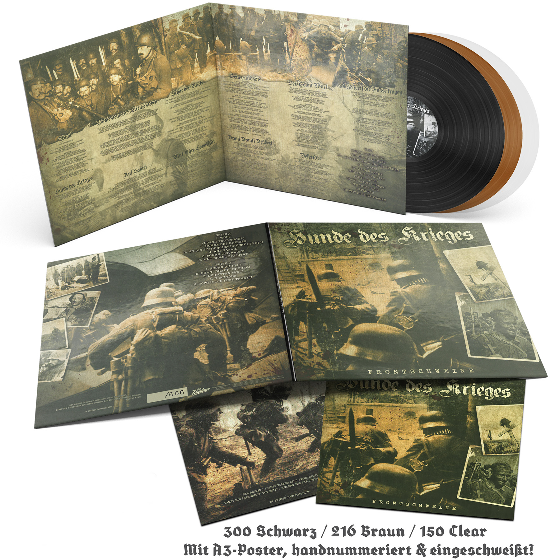 ( Division Germania ) Hunde des Krieges - Frontschweine LP