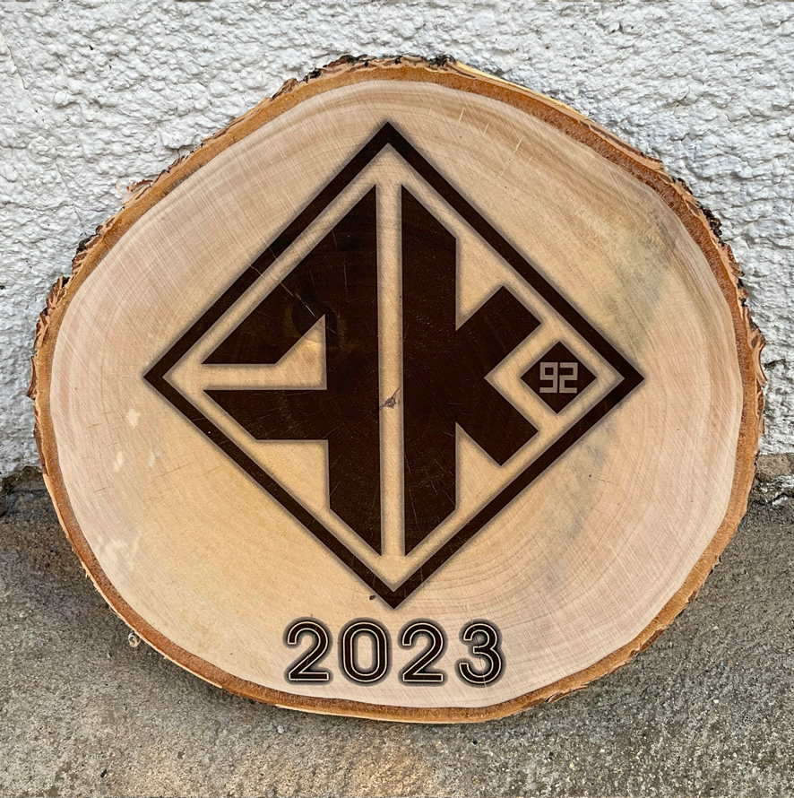 Frontalkraft - Holzscheibe 25-28cm