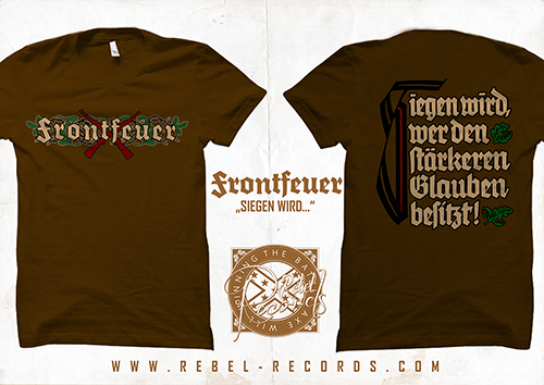 Frontfeuer - Siegen wird... T-Shirt in braun