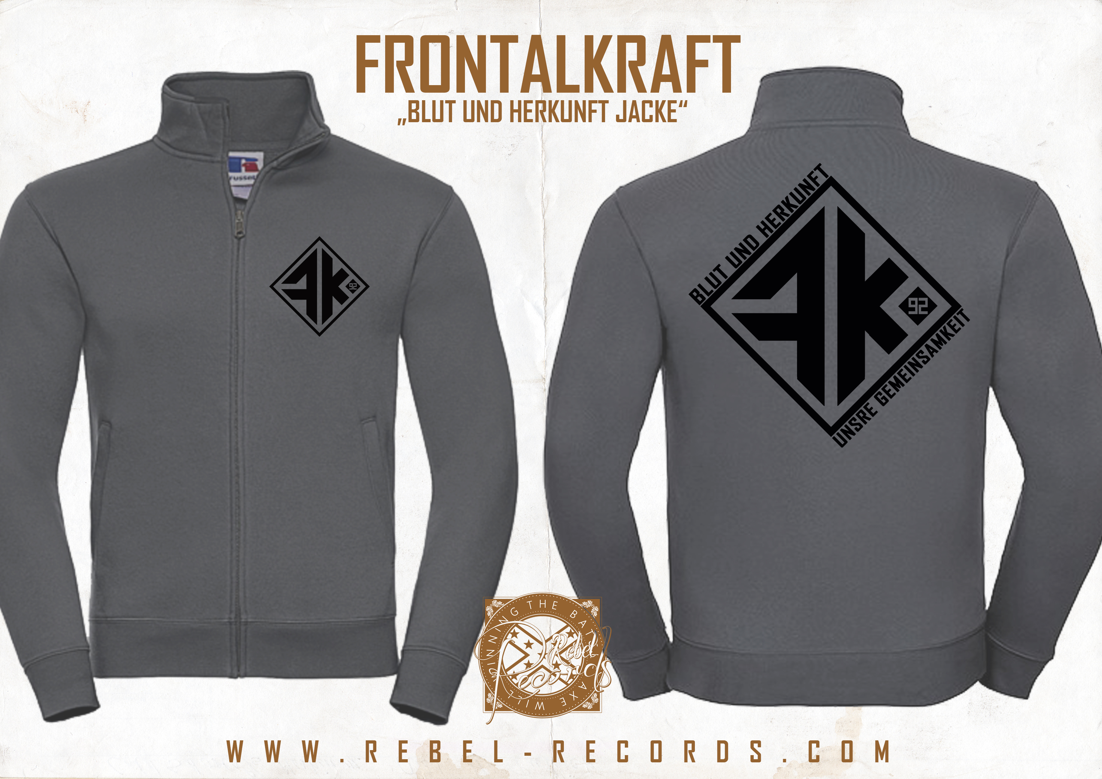 FRONTALKRAFT - BLUT & HERKUNFT FRAUEN JACKE