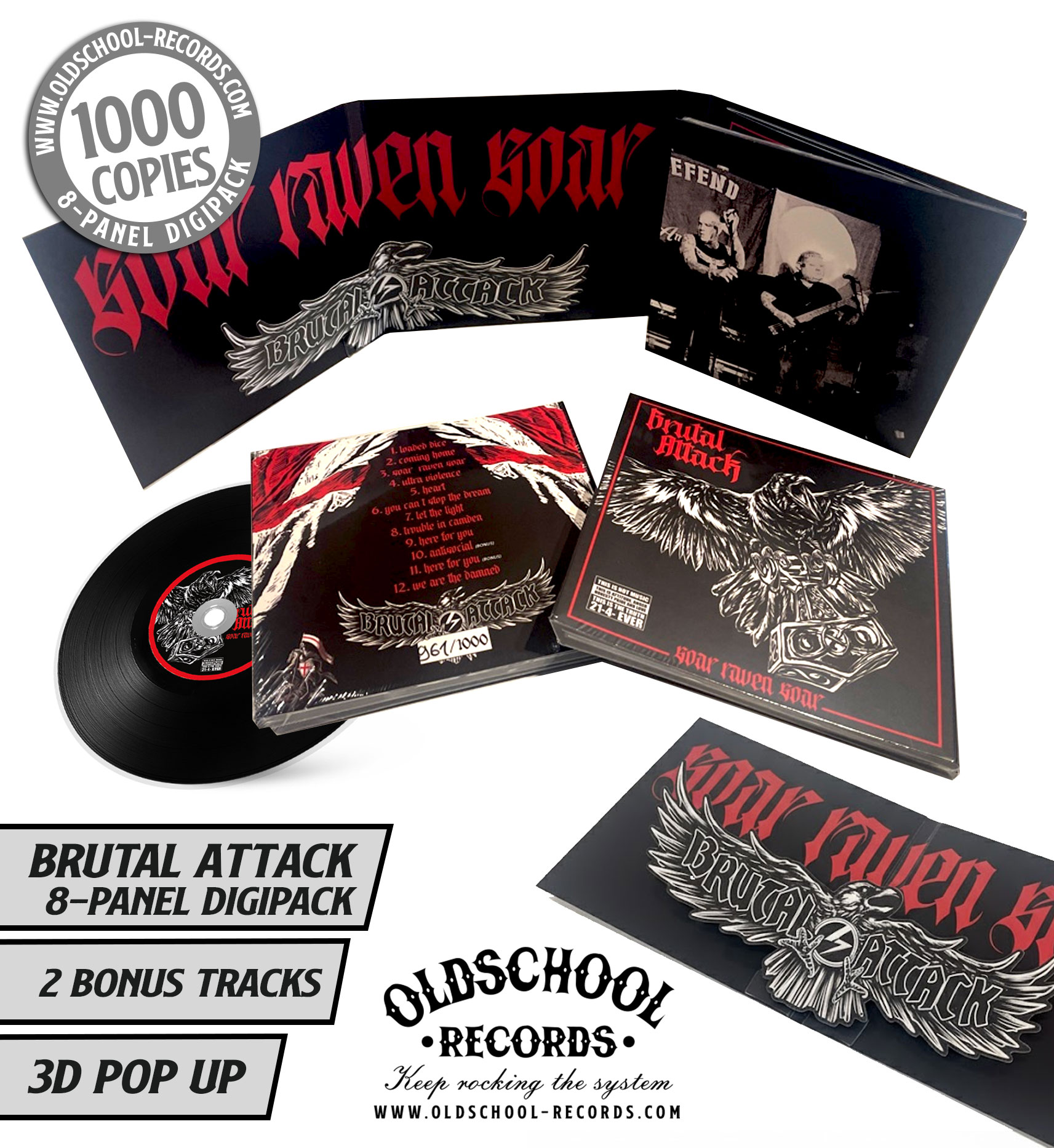 Brutal Attack – Soar Raven Soar (Limited Digipack)