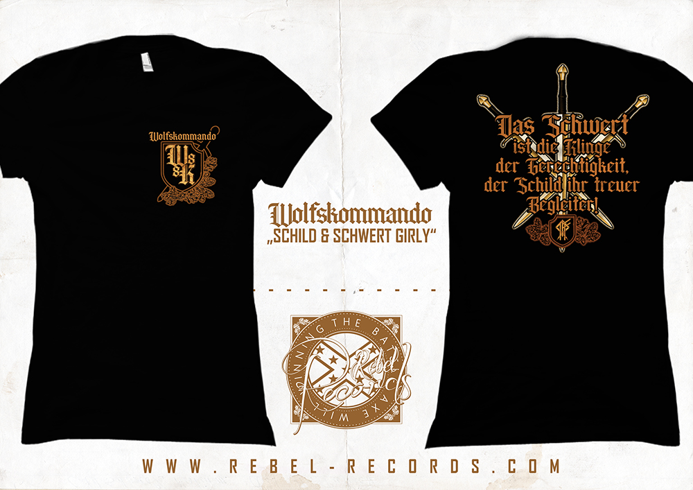 Wolfskommando - Schild & Schwert Girly-Shirt