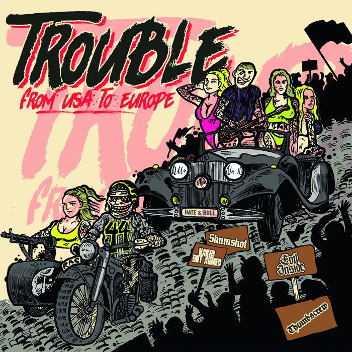 Trouble from USA to Europe - 4er Split CD