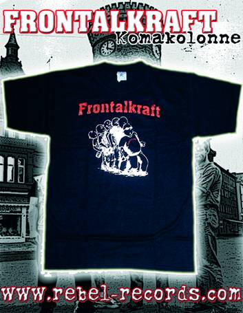 Frontalkraft - Komakolonne T-Shirt in schwarz