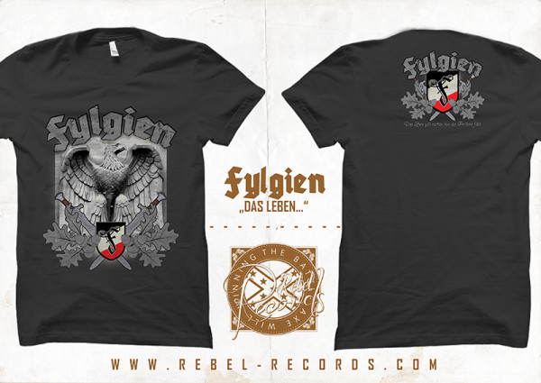 FYLGIEN - Das Leben gilt... T-Shirt in grau