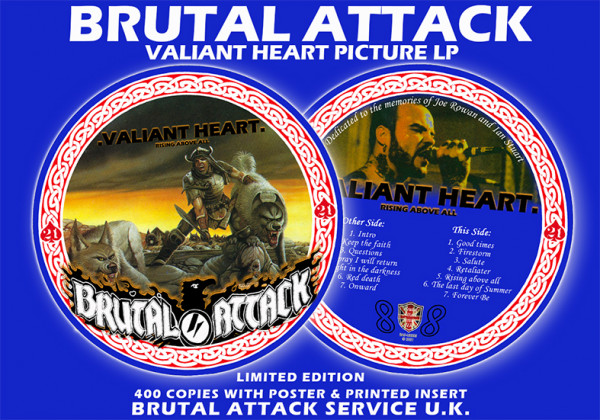 Brutal Attack – Valiant Heart Picture LP
