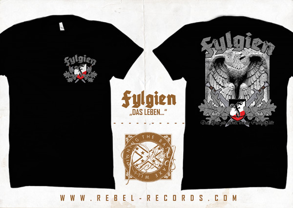 FYLGIEN - Das Leben gilt... T-Shirt in schwarz
