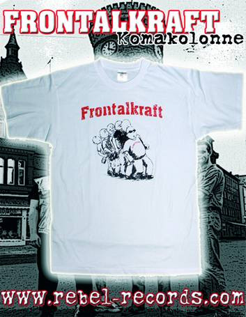 Frontalkraft - Komakolonne T-Shirt in weiss