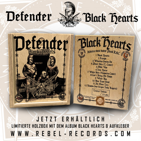 Defender - Black Hearts Holzbox