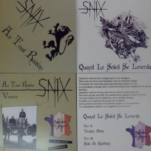 Snix - Au Tous Raison + Quand Le Soleil Se Levera Doppel EP