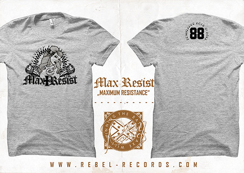 Max Resist - Maximum Resistance T-Shirt grau-meliert