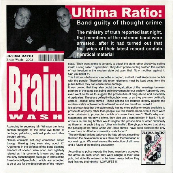 Ultima Ratio – Brain Wash