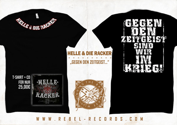 Helle und die RAC´ker – Gegen den Zeitgeist... T-Shirt + CD
