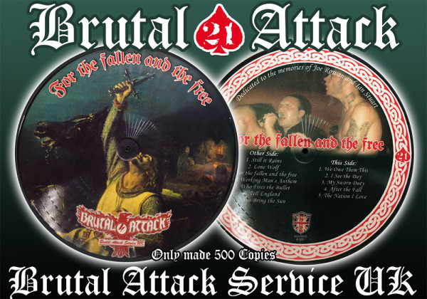 Brutal Attack - For the Fallen and the Free Picture LP