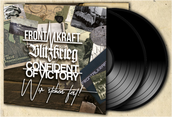 Frontalkraft / Blitzkrieg / Confident of Victory – Wir stehen fest! 3er Split Doppel LP